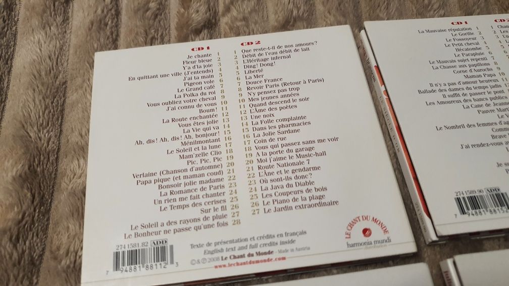 CD Le Siècle D'or Gréco , Brassens , Ferré , Trénet  8szt płyt.