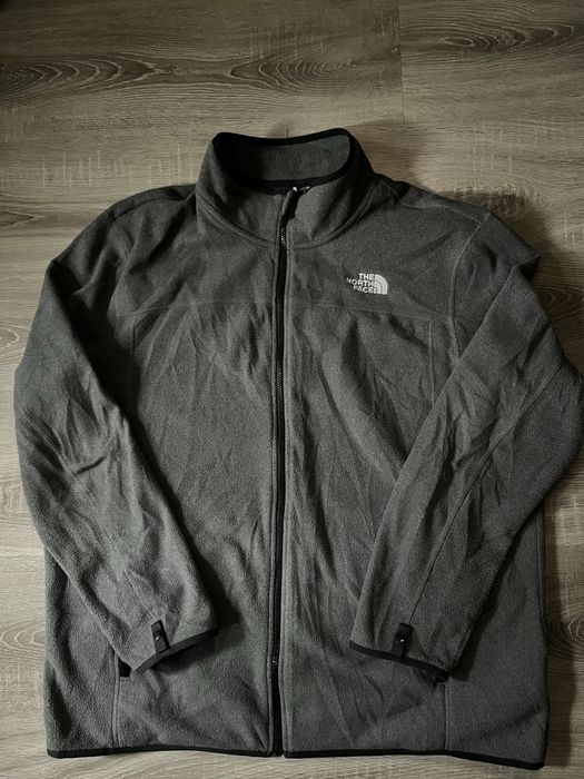 Szary polar The North Face vintage drip drill y2k