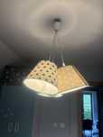 Lampa wisząca z trzema kloszami