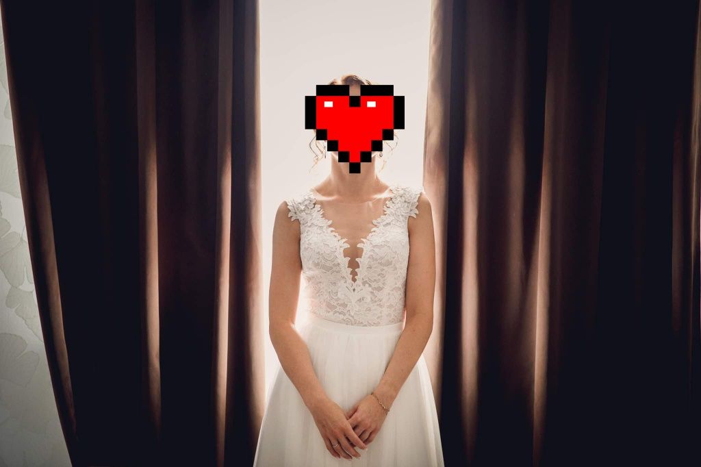 Sukienka ślubna- projekt i wymiay w zdjęciach
