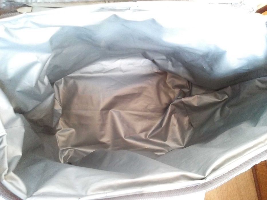 термосумка голубая с плечевым ремнём