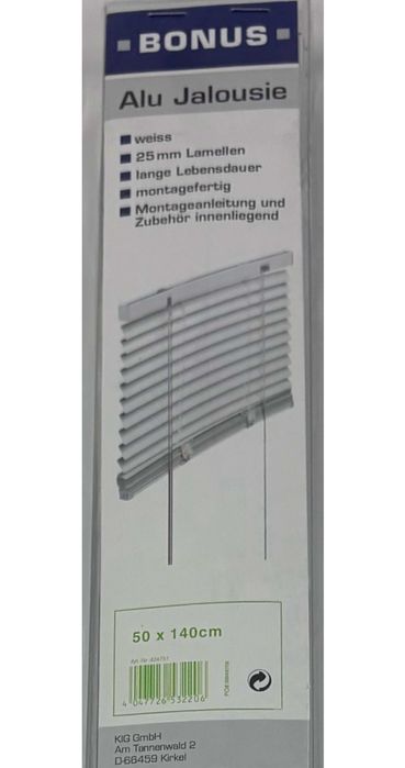 Żaluzje aluminiowe
