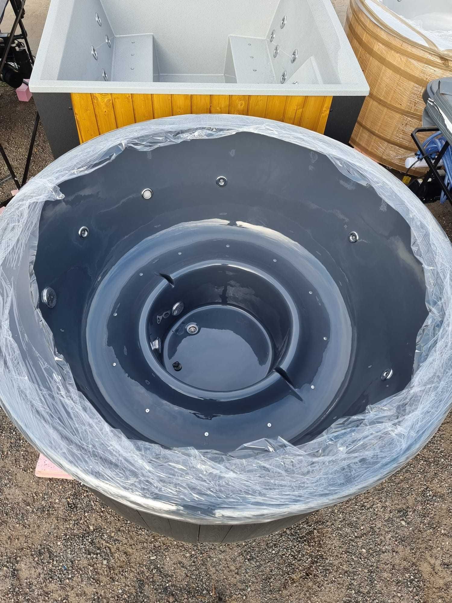 NOWA dostępna od ręki Balia ogrodowa z hydromasażem piec zewnętrzny