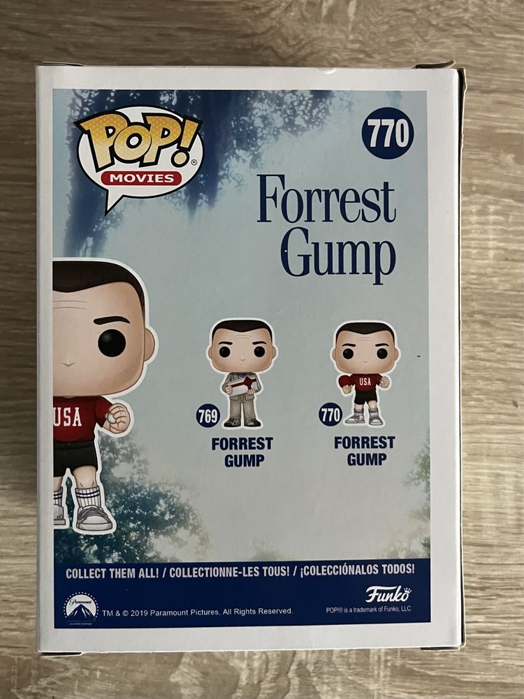 Forrest Gump Funko Pop Figure, com caixa