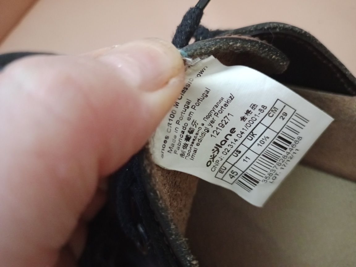 Buty mokasyny lofery skórzane męskie rozmiar 45/29