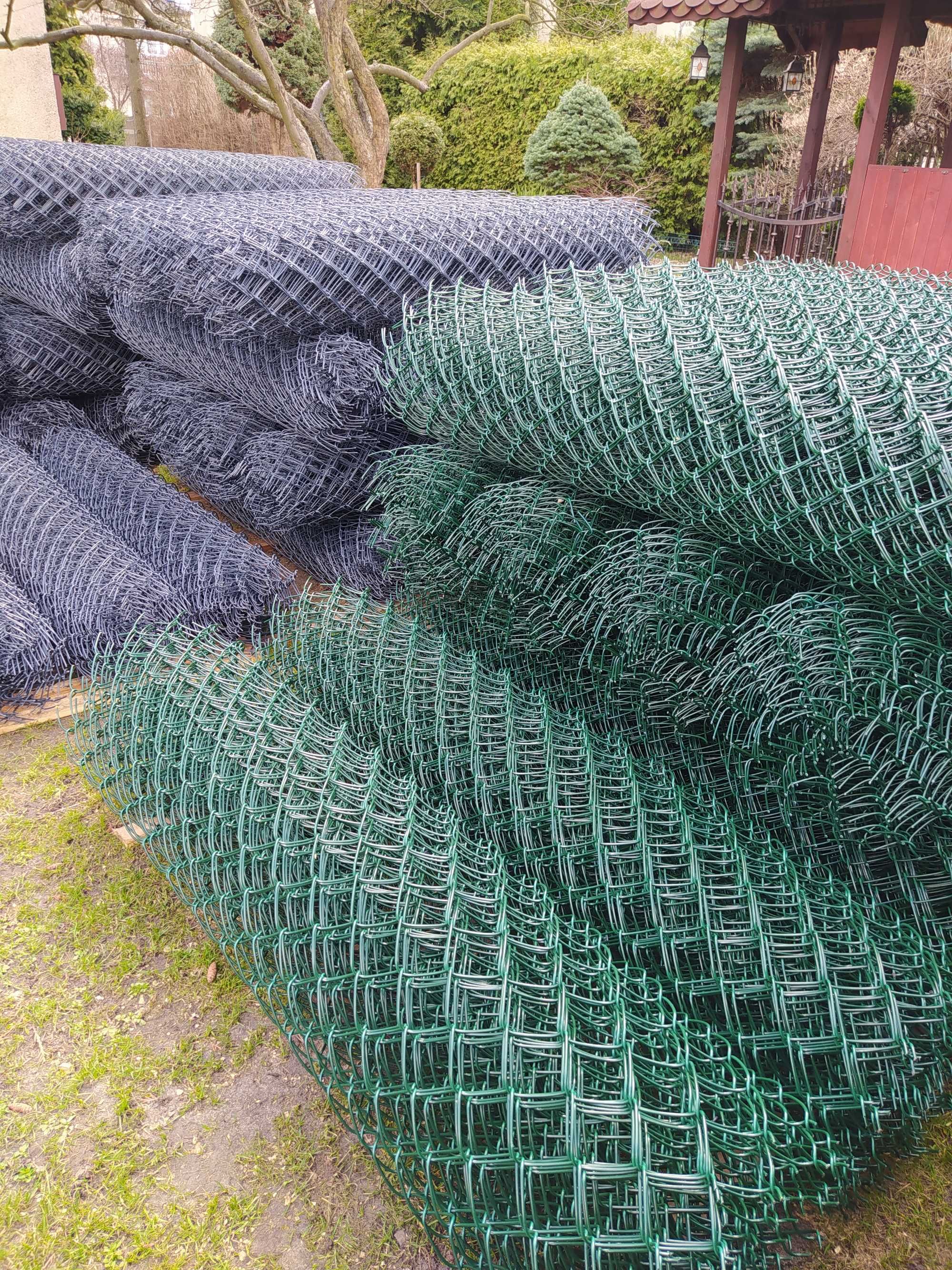 Siatka ogrodzeniowa! MOCNA GRUBA SIATKA ocynk+pcv 2/3.1mm 1.5m - 15 zł