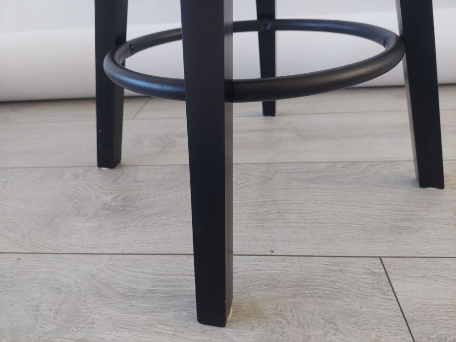 Stołek barowy hoker czarny ikea DALFRED