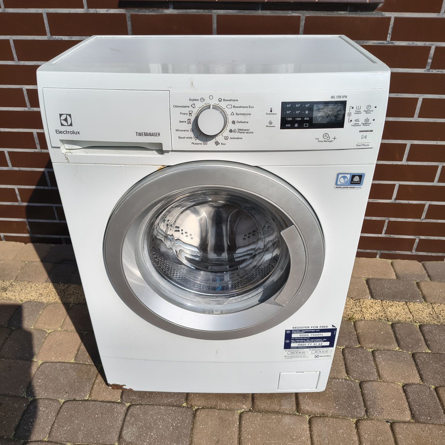 Pralka Electrolux timer manager 6kg
