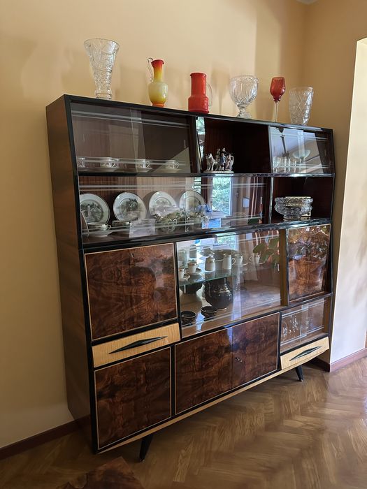 Komoda witryna vintage prl kredens