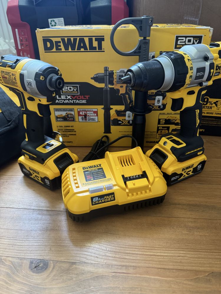 Набір інструментів Dewalt DCK2100P2, Шуруповерт DCD999 і Імпакт DCF887