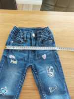 Spodnie jeans dla dziewczynki rozm. 104