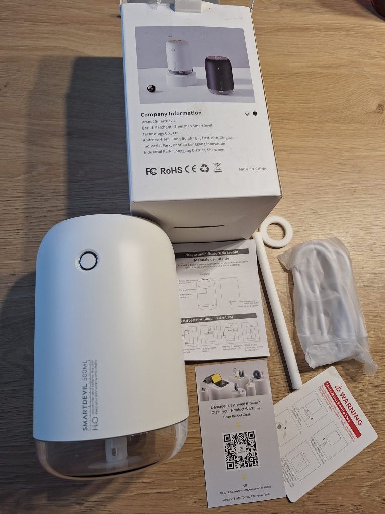 SmartDevil nawilżacz powietrza 500 ml + USB