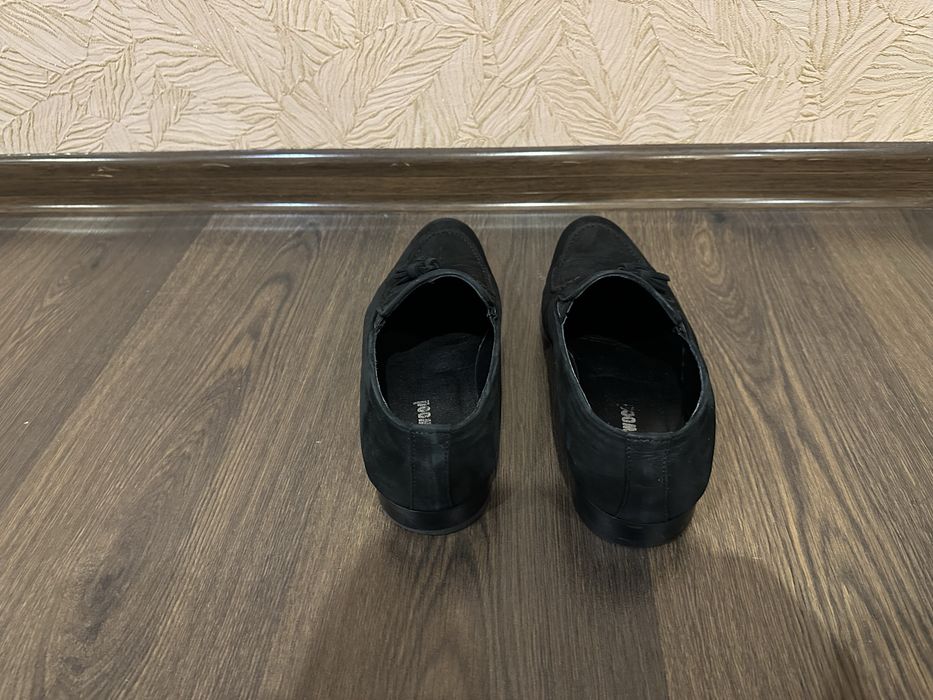 Чорні чоловічі туфлі Darkwood (черные мужские туфли)