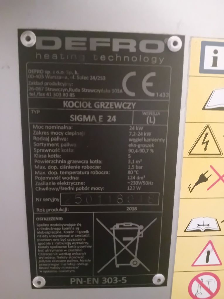 Piec DEFRO 24 KW