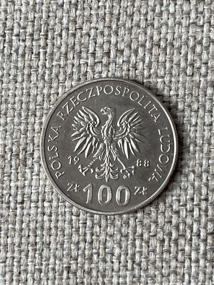 Moneta 70 Rocznica Powstania Wielkopolskiego 100zł 1988r.