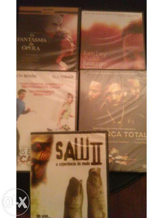 Conjunto de 5 Filmes novos - DVD