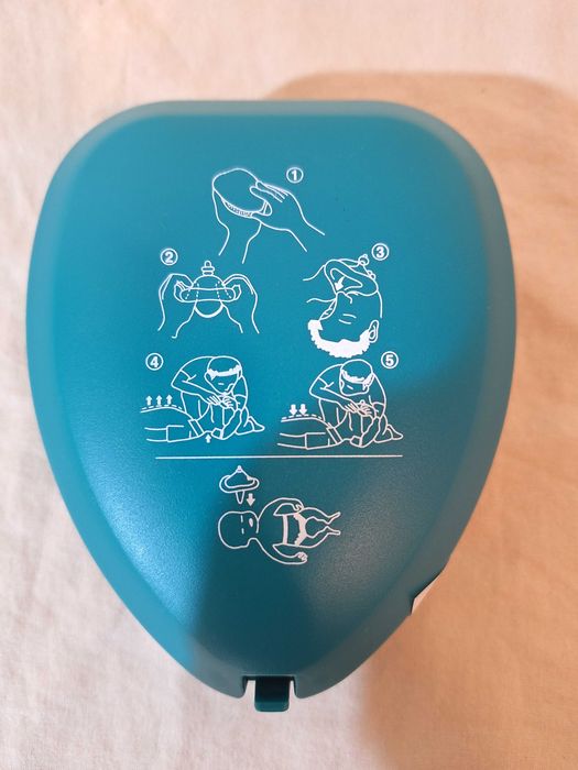 Máscara de RCP para respiração boca a boca