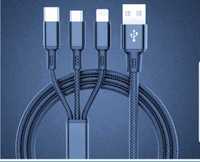 Kabel USB 3w1  1000MM