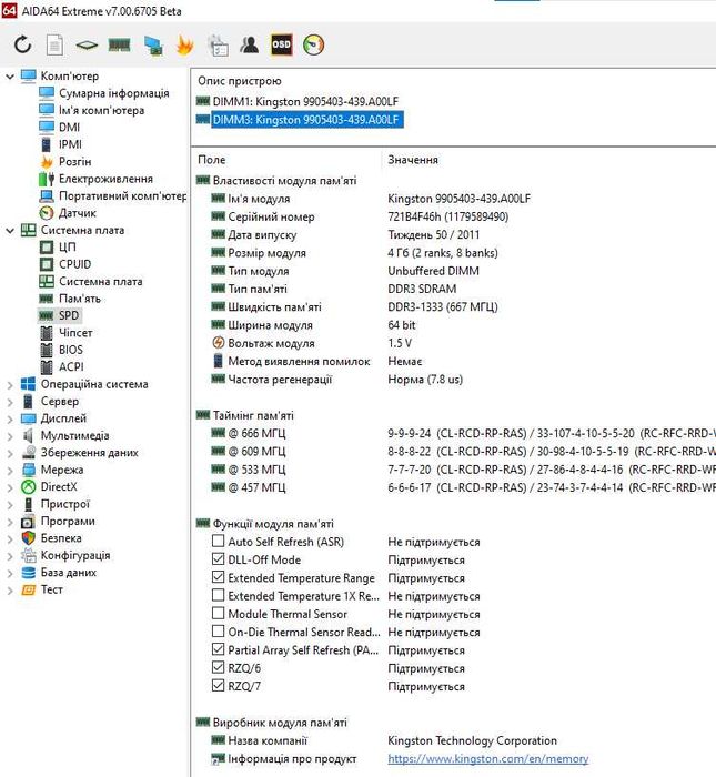 пам'ять DDR3 8GB Kit (2x4GB) HyperX 1600MHz CL9. TRADE-IN