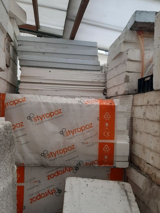 Płyty styropianowe – grube, używane, różne wymiary – tanio!