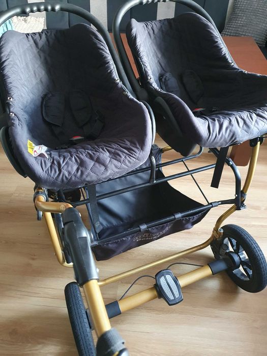 Wózek dla bliźniąt 3w1 Mikado Gold Star