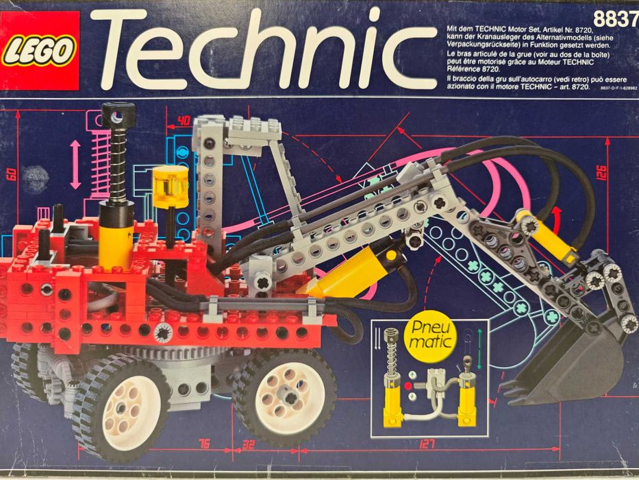 Lego Technic 8837 "Pneumatic Excavator"; 1992; [226]