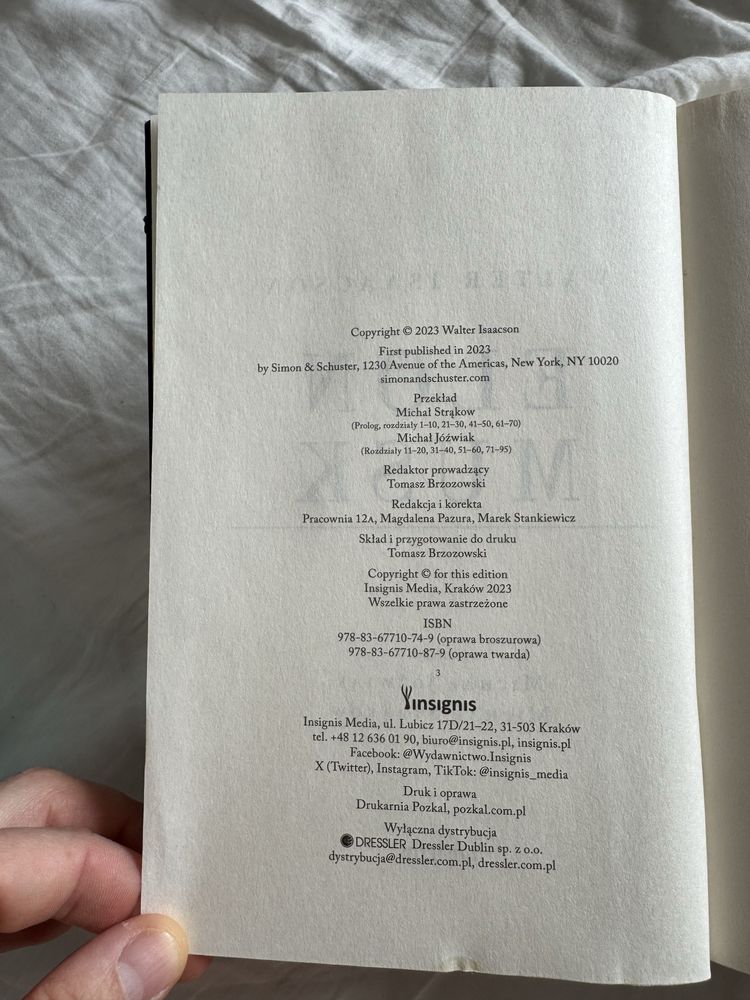 Książka Elon Musk Walter Isaacson