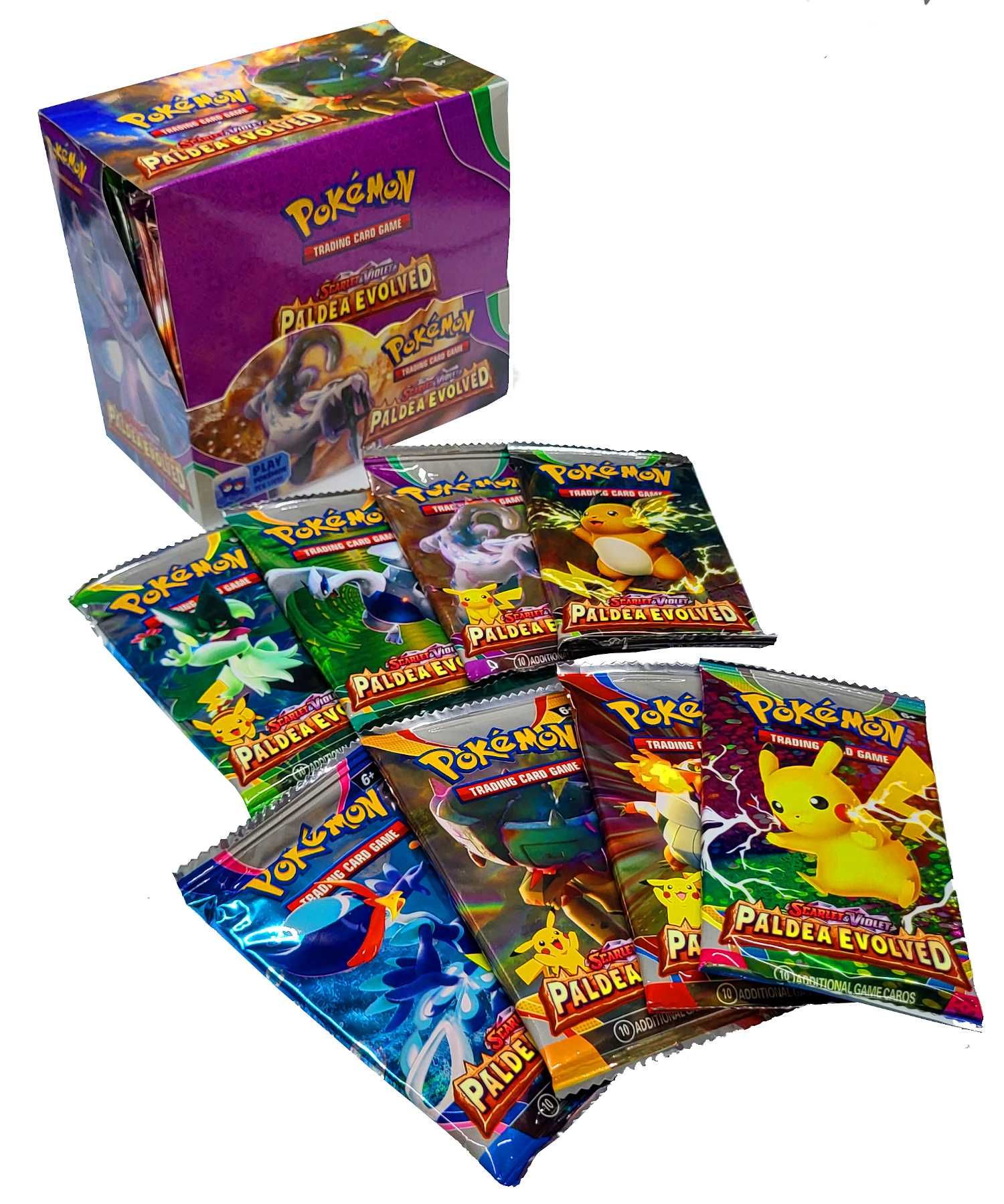 Karty Pokemon kolekcjonerskie MEGA BOX zestaw PALDEA EVOLVED 360 szt