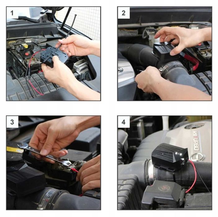 Ultradźwiękowy odstraszacz samochodowy kuny gryzonie 12V led mocny