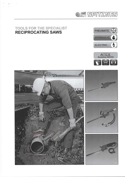 Serrote de corte pneumático ATEX marca SPTIZEAZ