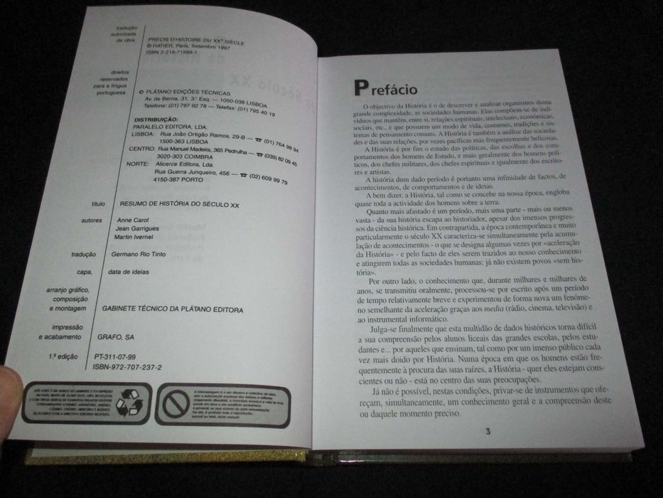 Livro Resumo de História do Século XX Anne Carol