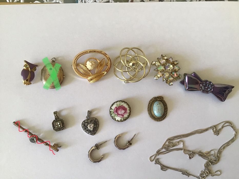 Кольє сережки брошки підвіски срібло прикраси пудрениця запонки вінтаж