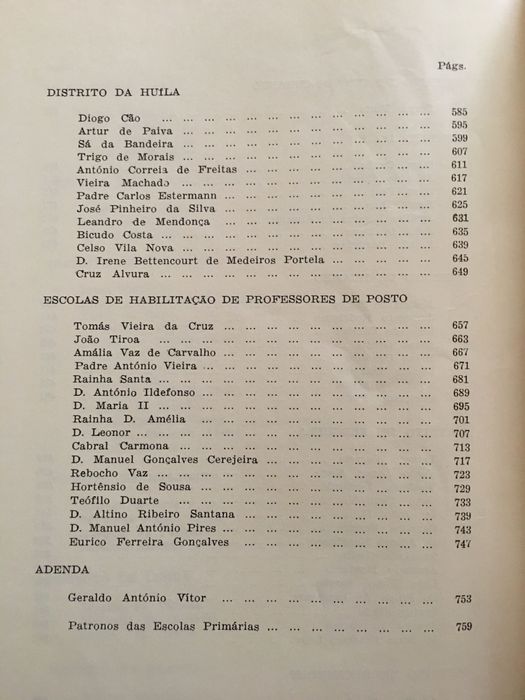 Cabo Verde-Moçambique-Missões/Patronos das Escolas de Angola