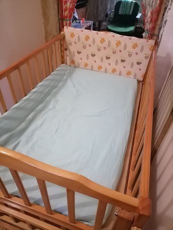 Детская кроватка Happi Dino+ матрас