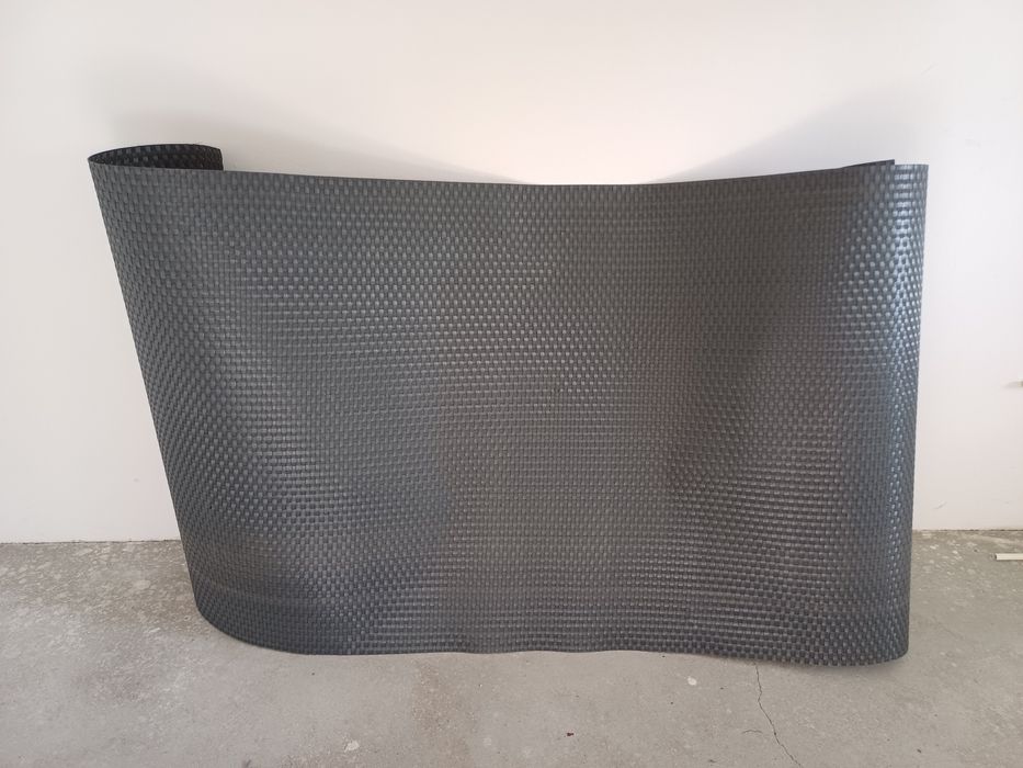 Osłona balkonowa pleciona szara, grafitowa