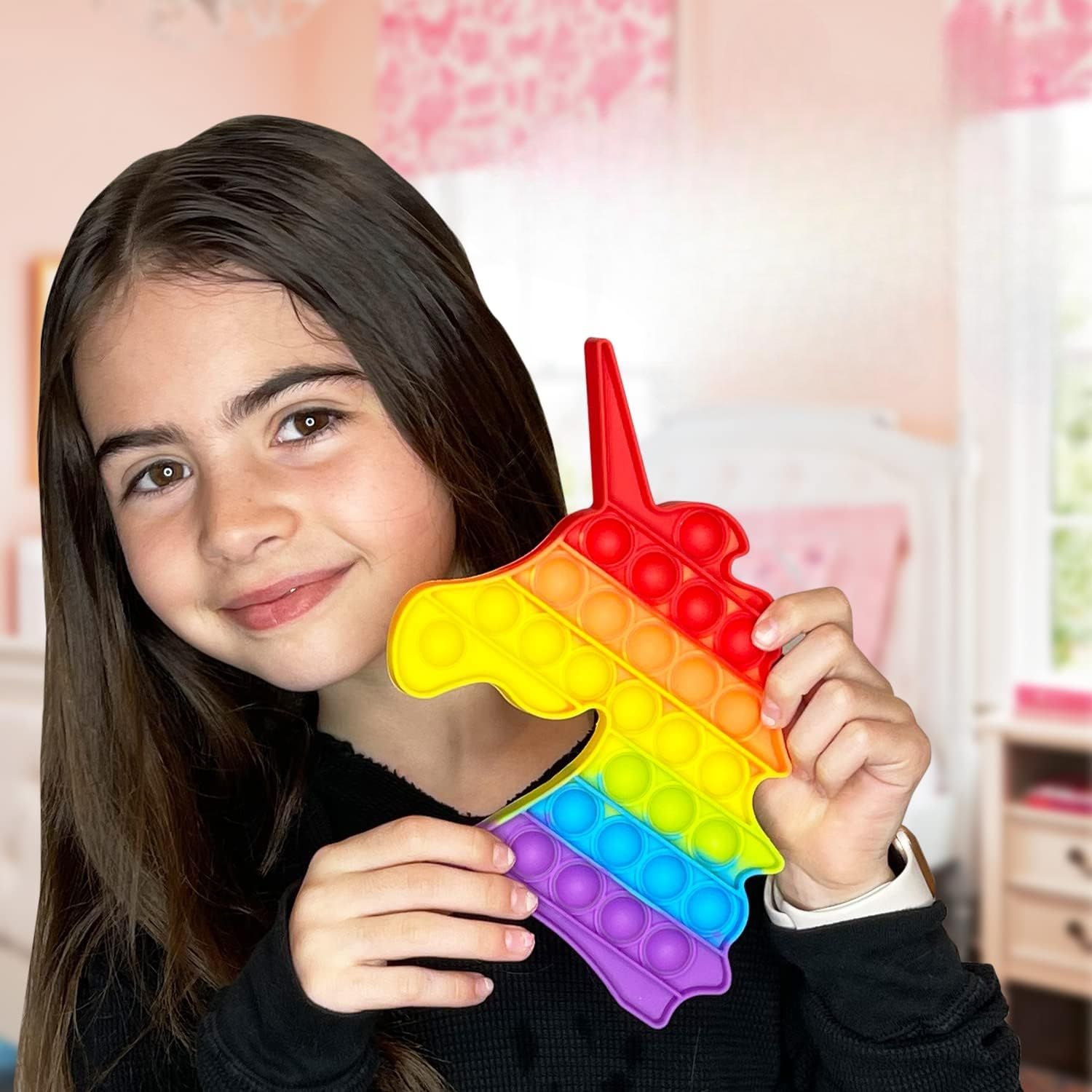 GirlZone Zestaw Zabawek Sensorycznych Fidget z Slime i Naklejkami