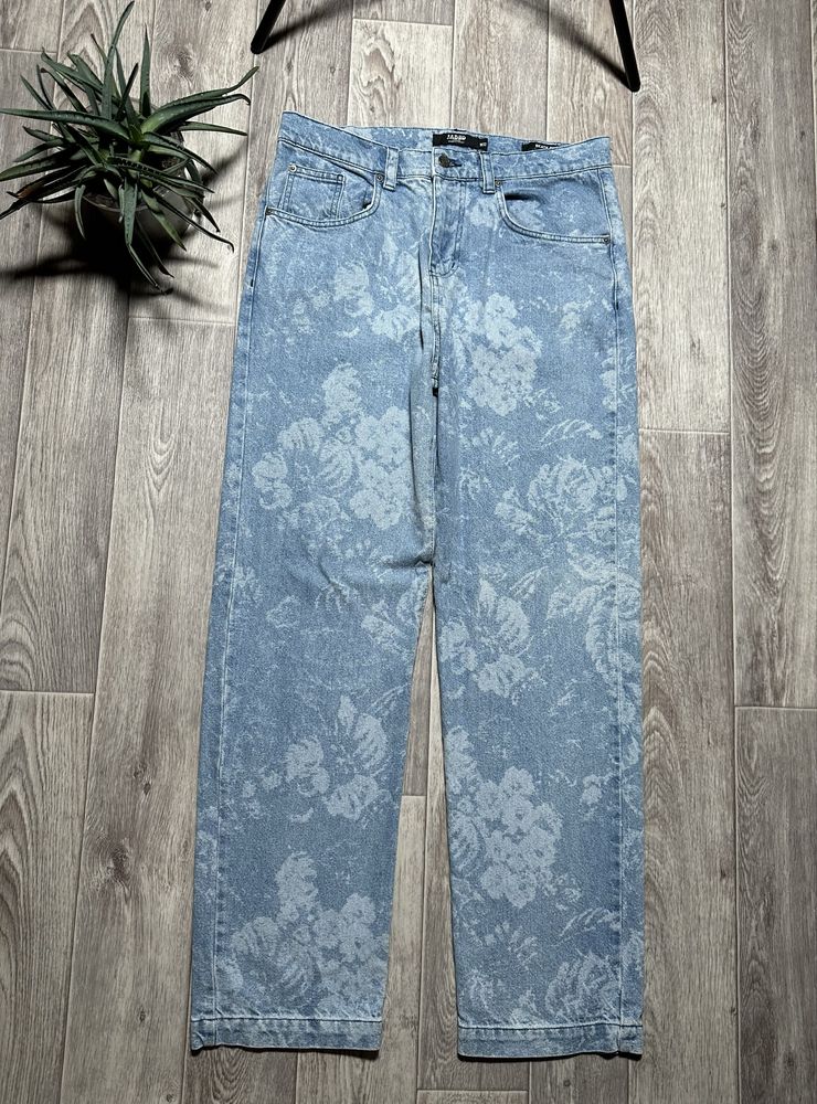 Джинси Jaded London Skate Fit Flowers Baggy Jeans