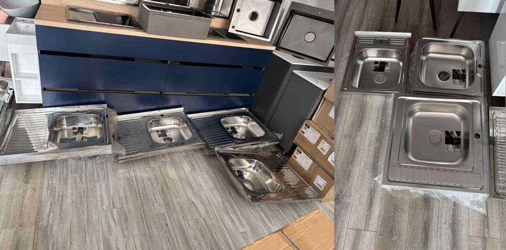 Мойки кухонные уценка Новые толщина 0,6 0,8 3.0/1.0 мм