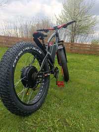 Fat Bike rower elektryczny biały ebike