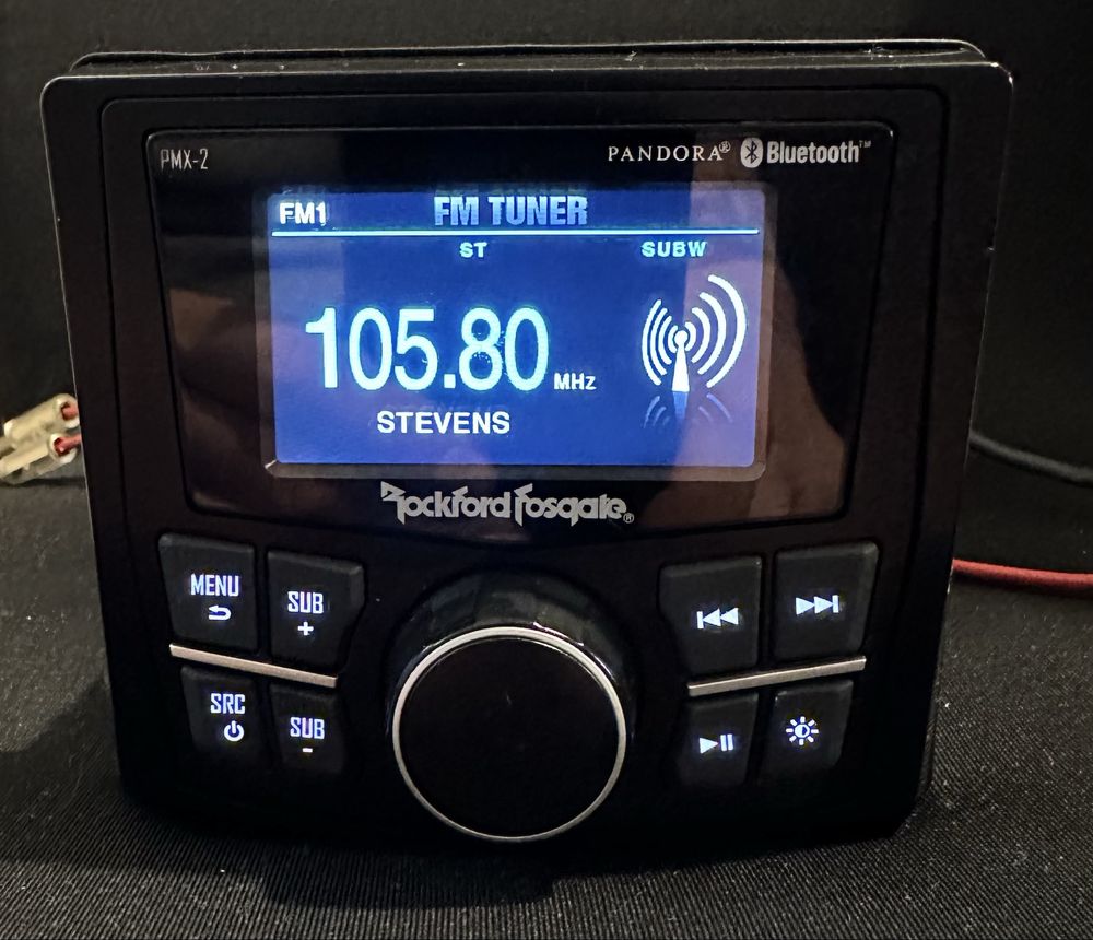 Rockford PMX-2  radio ludka lódz bluetooth marine