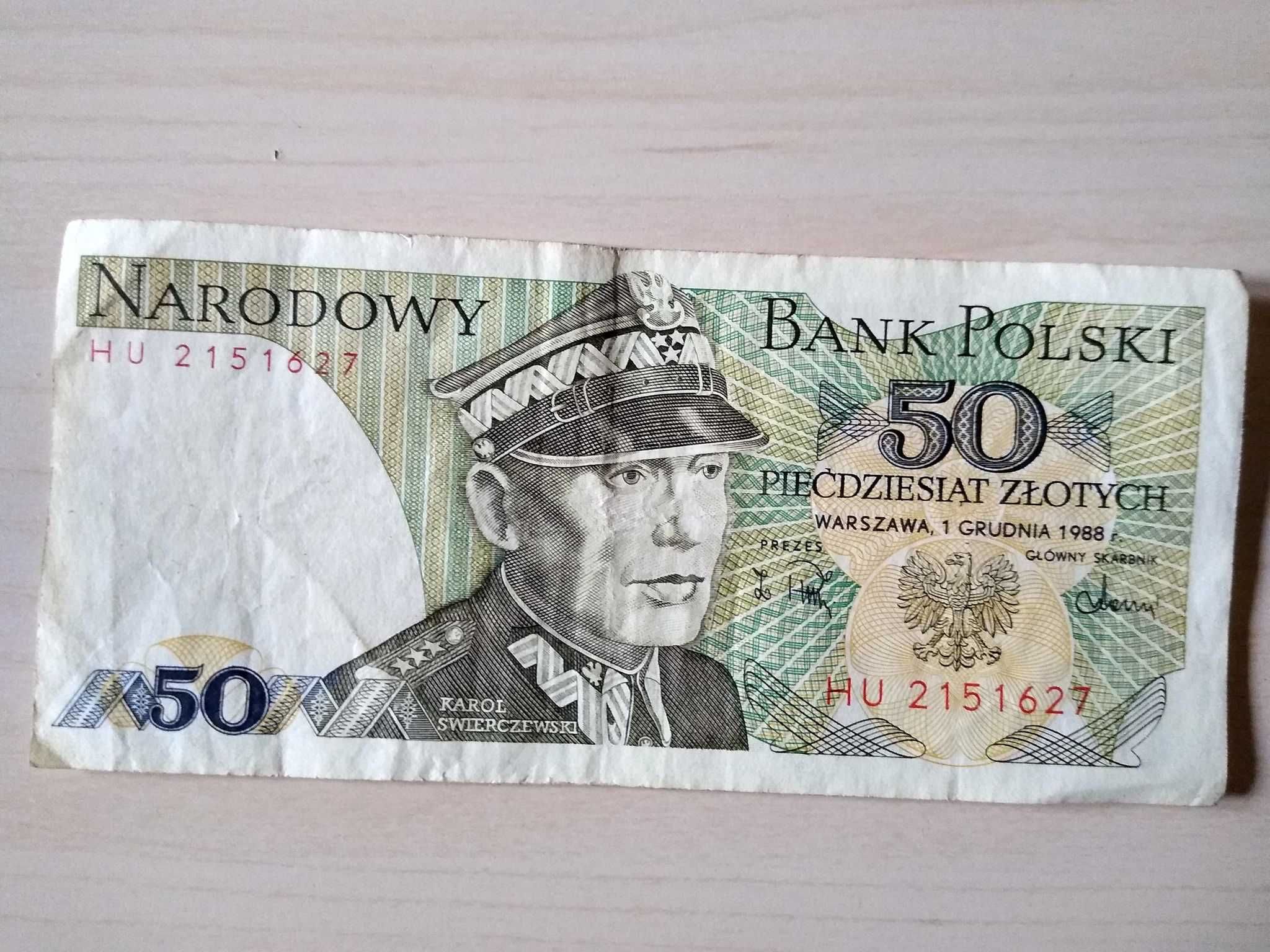 Banknoty PRL 100 zł  50 zł