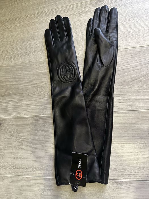 Рукавиці натуральна шкіра GUCCI