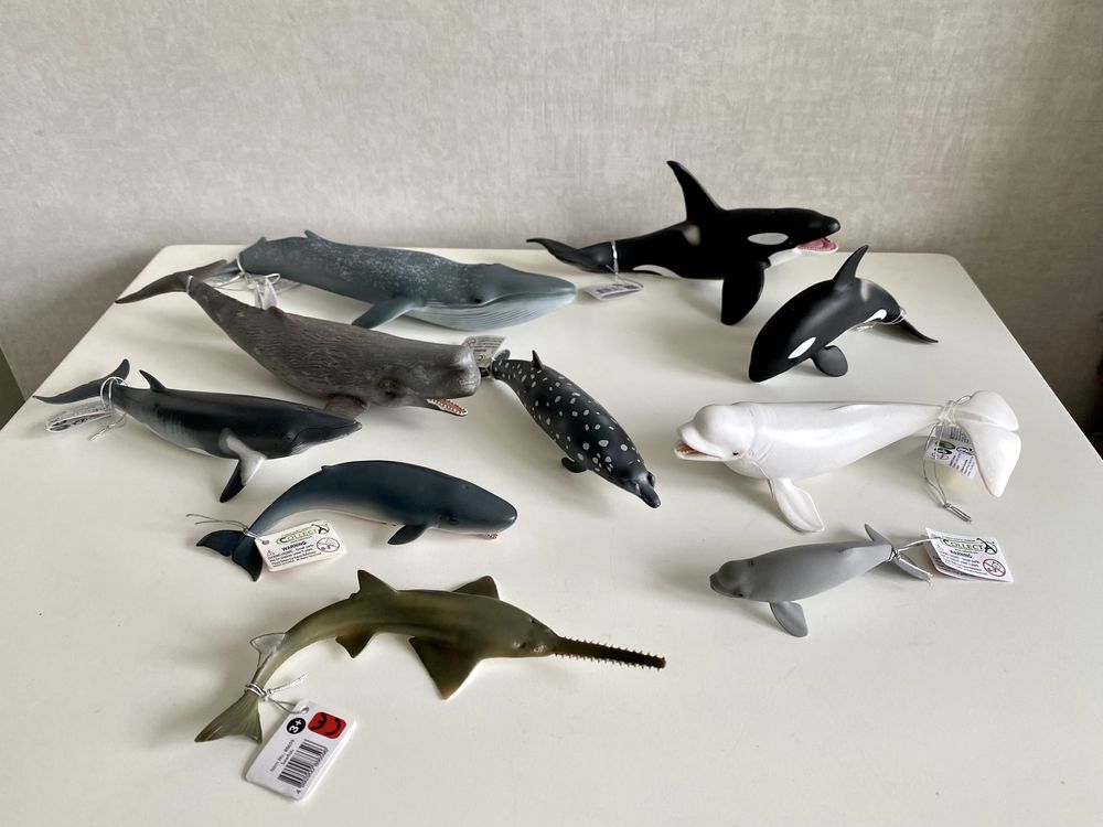Морские обитатели, кит, акула, осьминог CollectA, Safari ltd, Schleich
