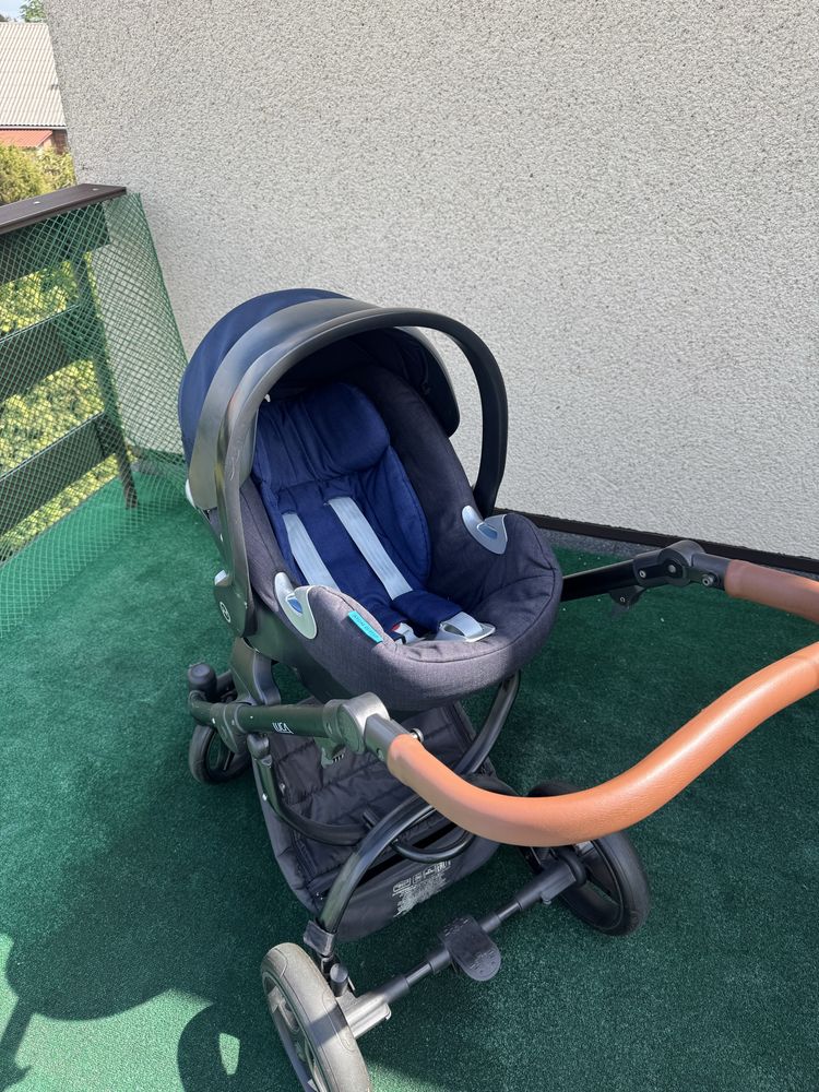 Wózek gondola, spacerówka Bebetto Luca, łupina Cybex