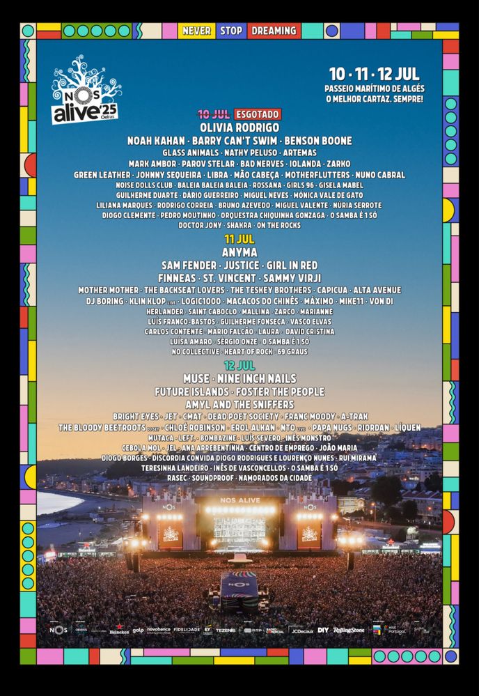 2 Bilhetes NOS Alive - 12 Julho