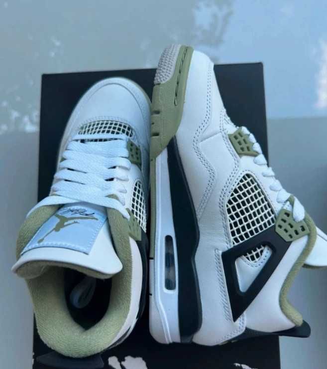 Seafoam\Retro*Jordan4NikeJordanTravis UnisexTrampki.43