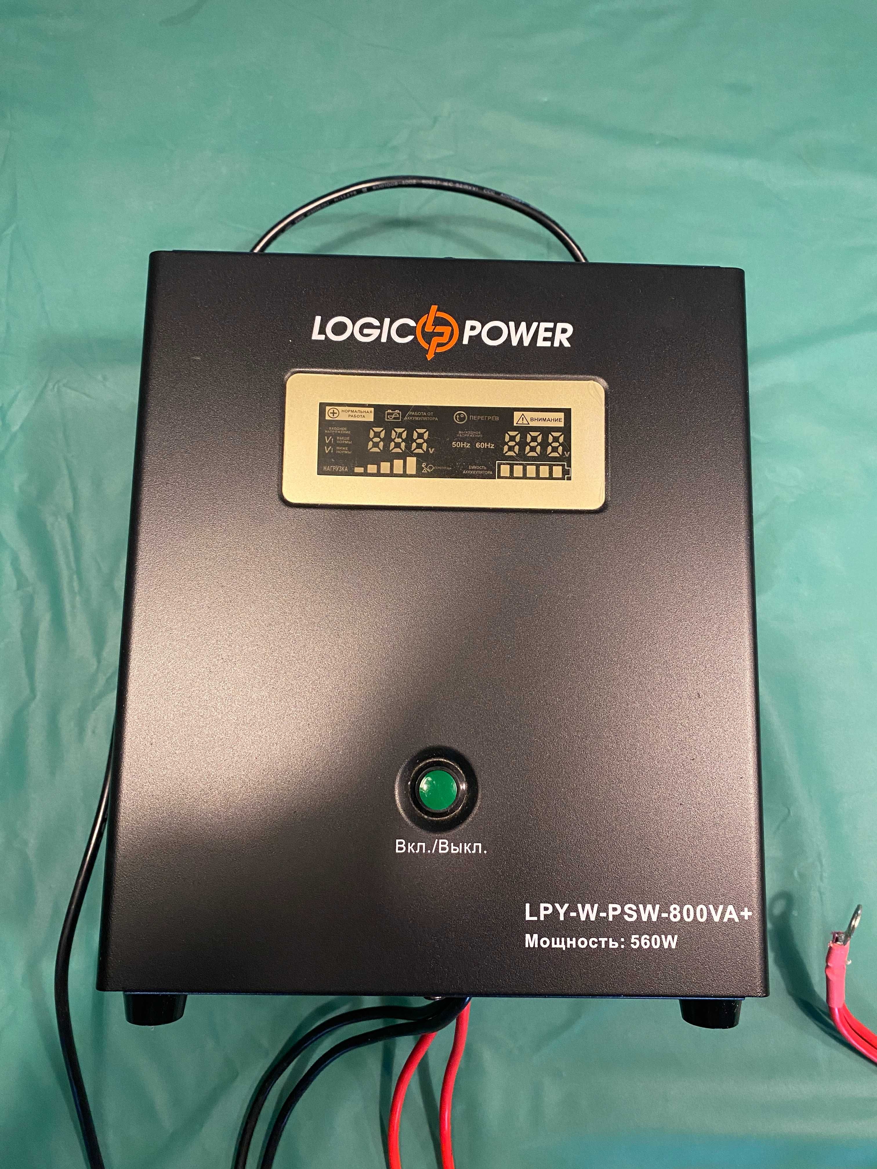 ИБП (ДБЖ) с правильной синусоидой 12V LPY-W-PSW-800VA+ (560Вт) 5A/15A