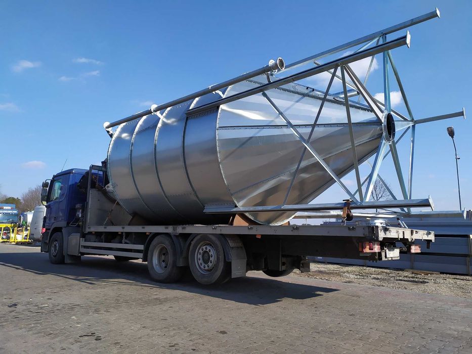 Silos zbiornik silos paszowy zbożowy 30ton 36t 20t 15t + STAWIANIE HDS
