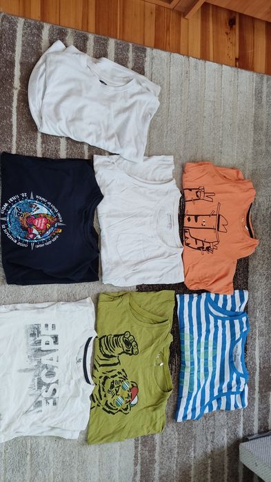 Bluzki chłopięce na ramiączka i z krótkim rękawem rozm. 152
