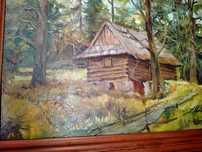 Górskie klimaty obraz olejny .płótno .sygnowany.  Eustachy Matejko